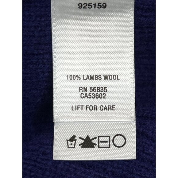 Cabelas Cardigan Sweater‎ Womens Medium Purple Button-Up Lambs Wool NWD - Picture 6 of 11